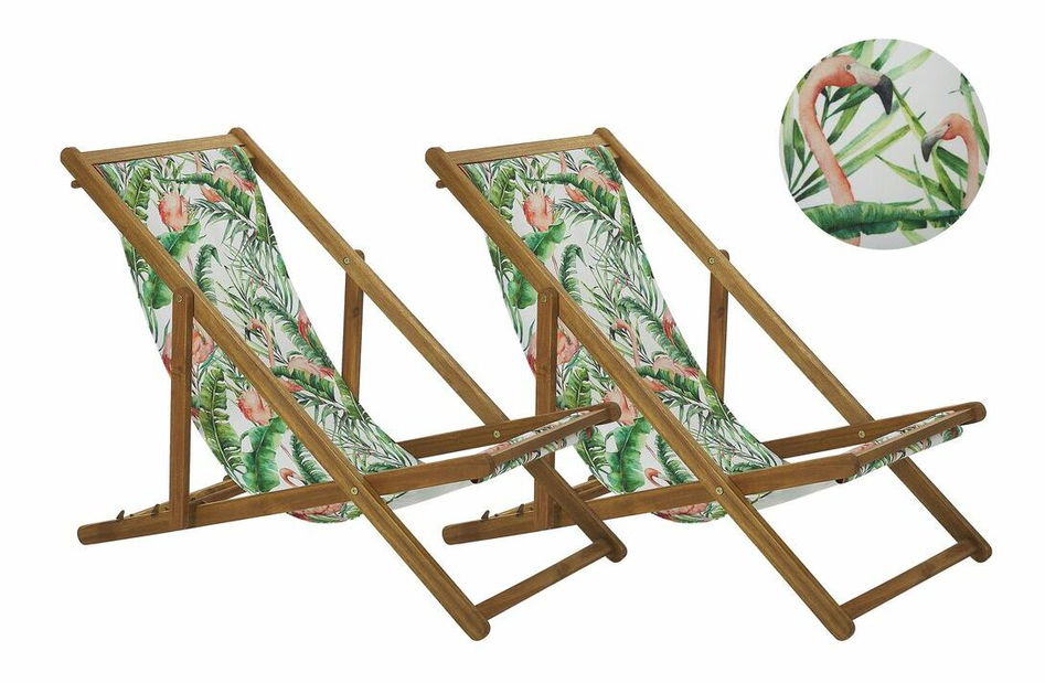 Set 2ks. záhradných lehátko Anizo (zelená)