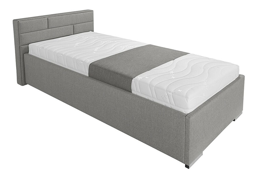 Egyszemélyes ágy 90 cm Karma Futon (szürke)