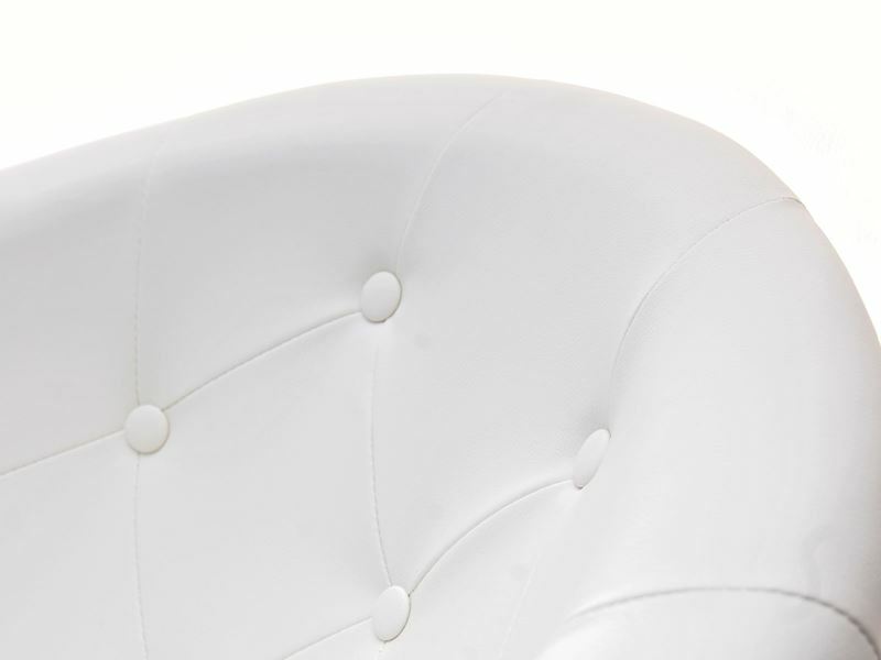 Fotel Lush 4 (fehér + króm)