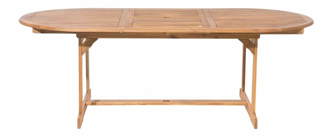 Záhradná jedálenská sada Mali (svetlé drevo)