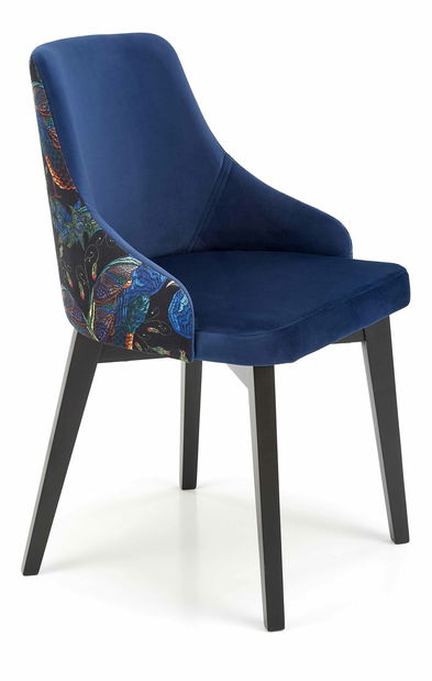 Étkezőszék Edo (fekete + kék)