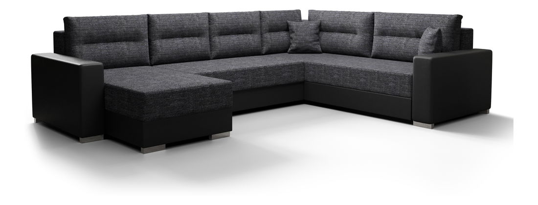 Colțar în formă de U Glide 3 (Gri închis Kornet 10 + Negru) (D)