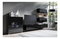 Mobilier living Calabria C28 BLACK (Negru + Stejar artisan) (fără iluminat)