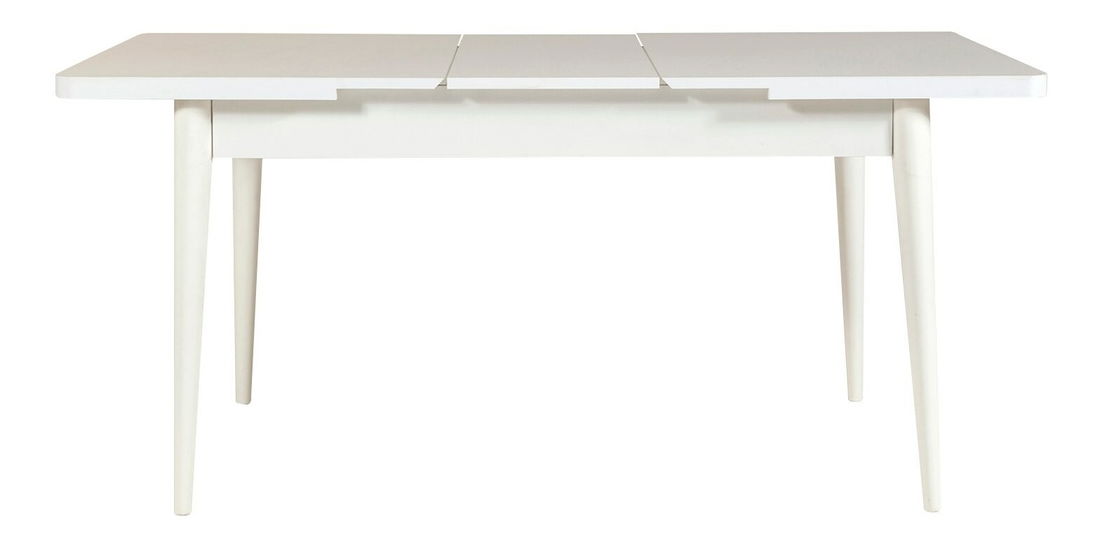 Set mobilier sufragerie Vlasta 2 (alb + antracit) (pentru 6 persoane)