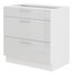 Donji kuhinjski ormarić- Lavera 80 D 3S BB (bijela + bijeli sjaj)