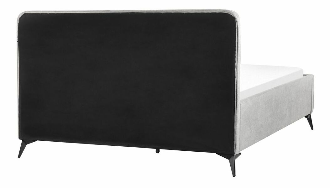 Pat matrimonial 160 cm Vardiel (gri) (cu somieră)