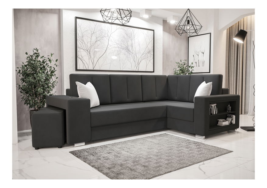 Sarok ülőgarnitúra Lush (szürke) (J)