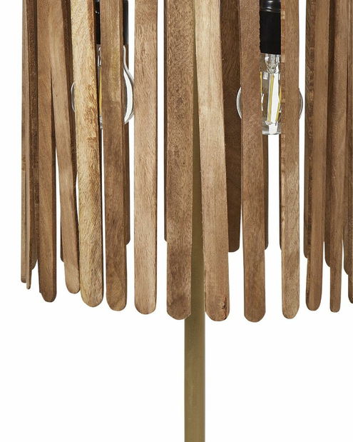 Lampă de masă Sargas (lemn închis) 