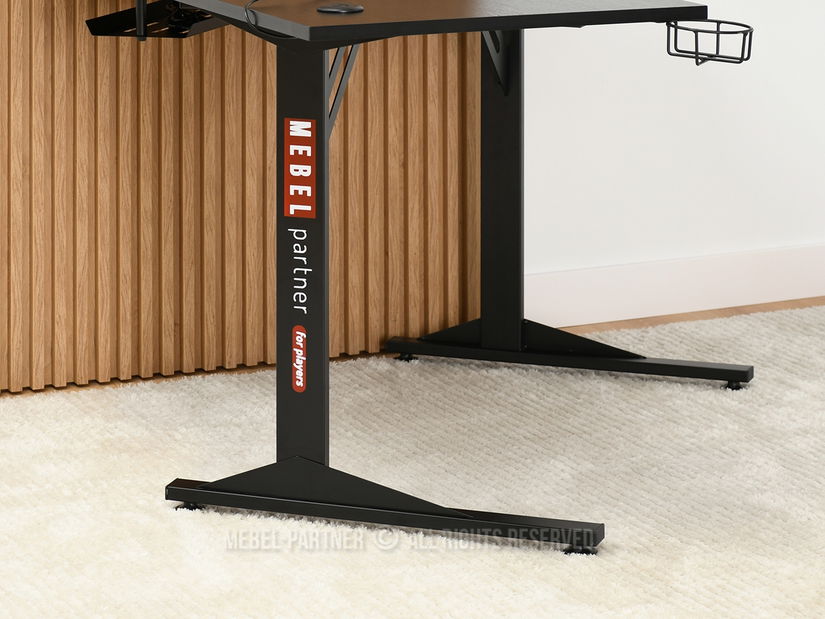 PC asztal Matts C (fekete fa + fekete)