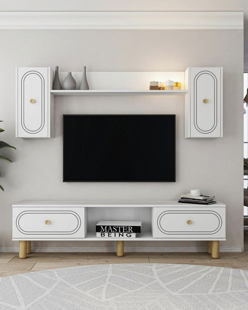 Obývacia stena Polena (biela)