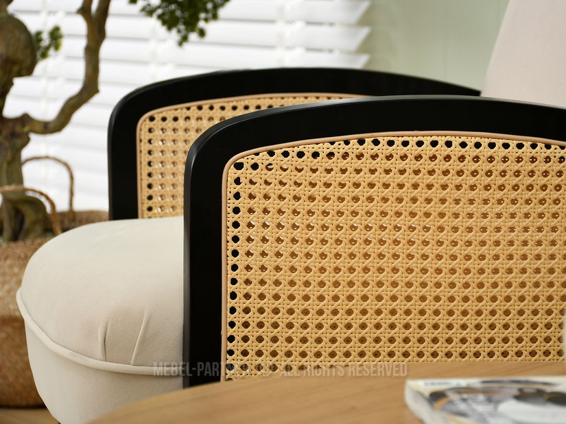 Fotelja Will (bež + crna)