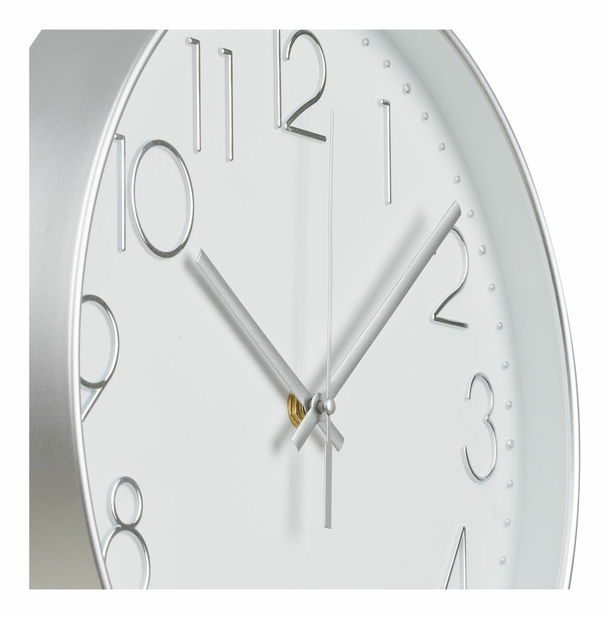 Ceas de perete Laveria (argintiu)