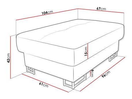 Taburete Alphard (gri)