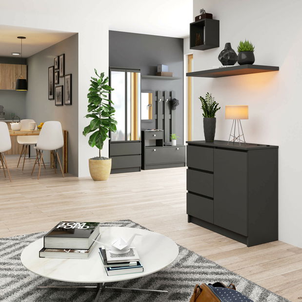 Comodă Komeito (grafit)