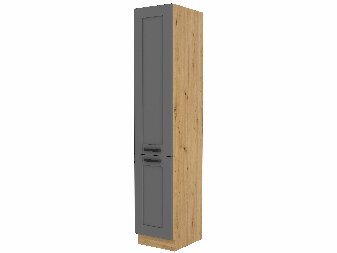 Dulap de bucătărie pentru alimente Lucid 40 DK 210 2F (Stejar artisan + dustgrey)