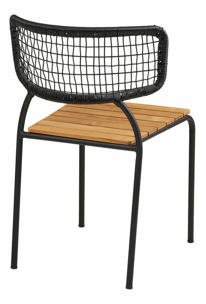 Kerti szék Noveria (natúr + fekete)