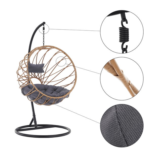 Závesné kreslo Gimun