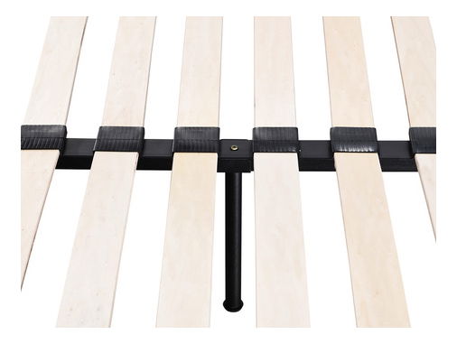 Bračni krevet 160 cm Telosa New (svijetlosiva + crna) (s podnicom)