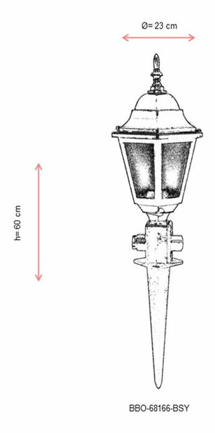 Kültéri fali lámpa Miah (fekete)