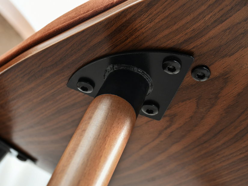 Jedálenská stolička Busque (medená + orech)