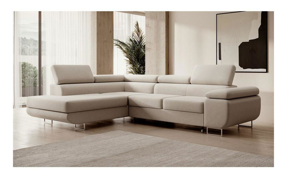 Colțar Stiletto (S) (bej + argintiu)