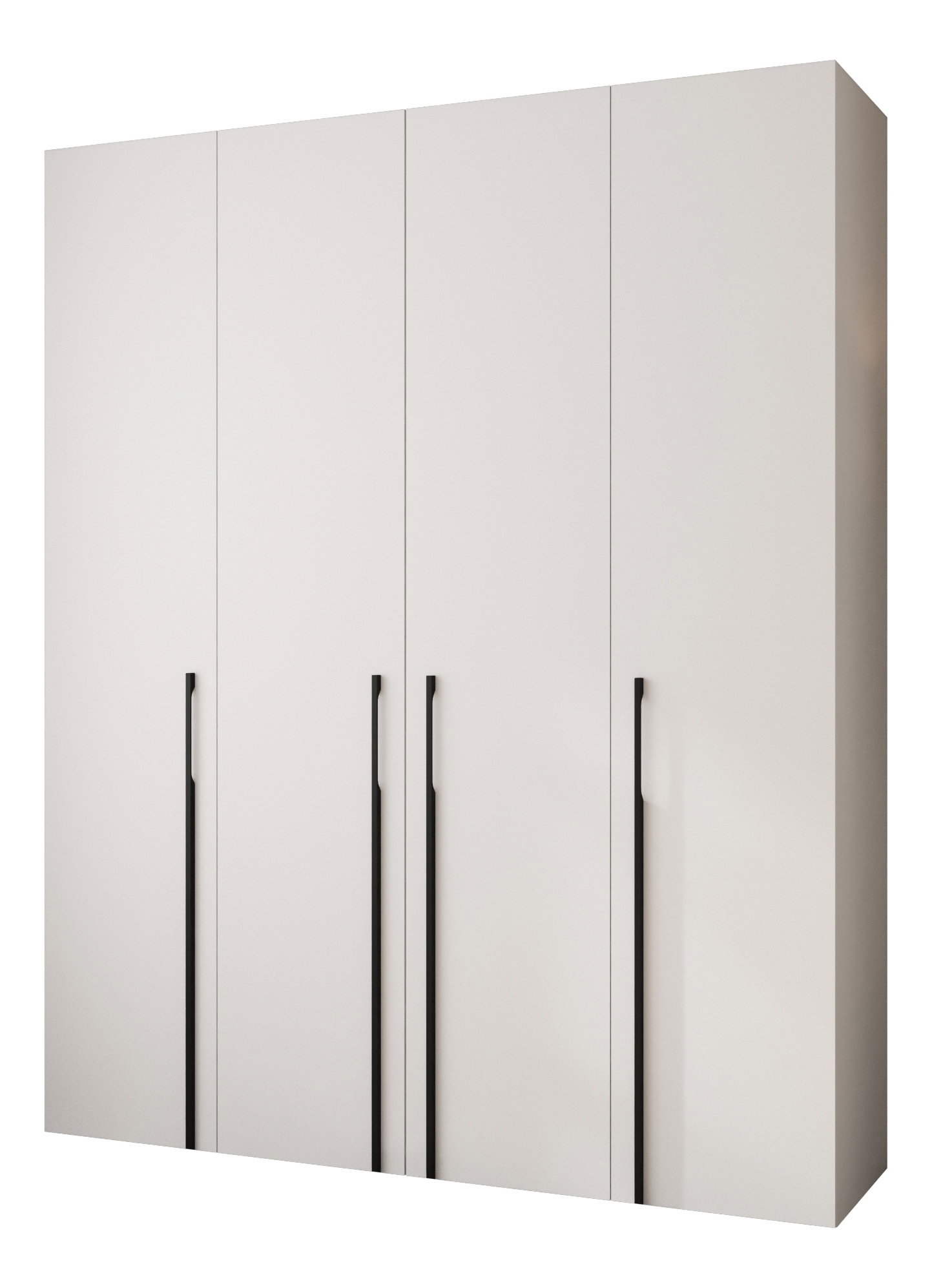 Dulap de haine 200 cm Carmela 50-3 (alb + Negru)