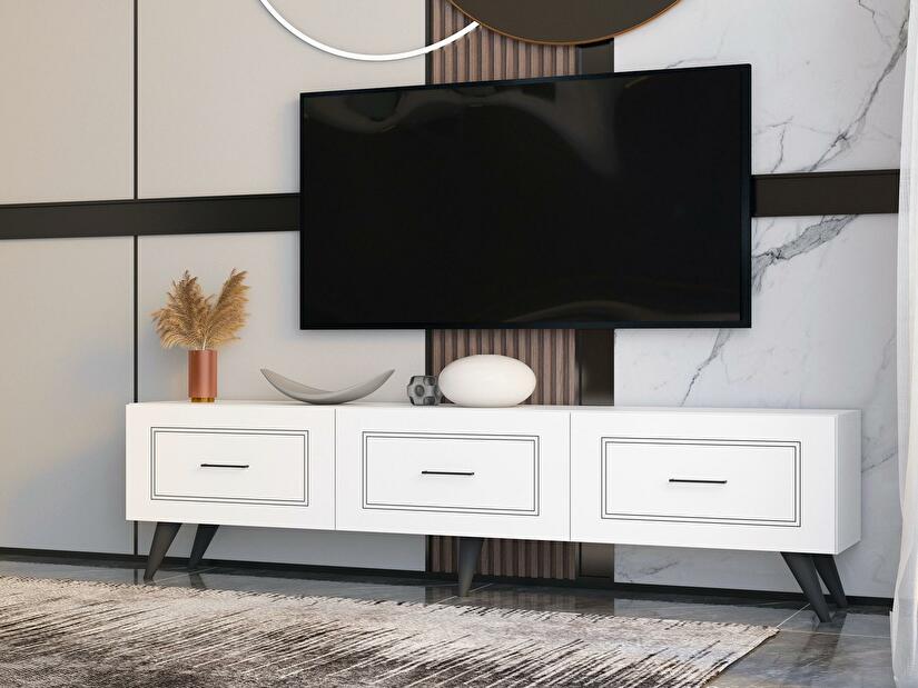 TV asztal/szekrény Mimila (fehér) 