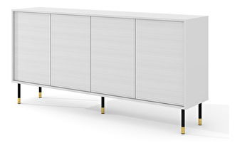 Skrinka 4D 180 Sherlock (biela + čierna + zlatá)