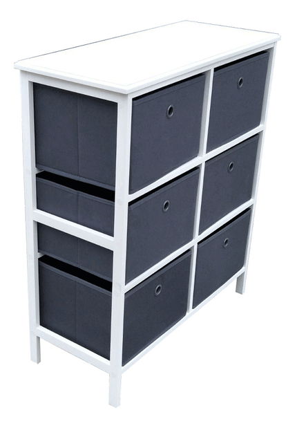 Komoda Dacapo TYP 2 (biela + sivá)