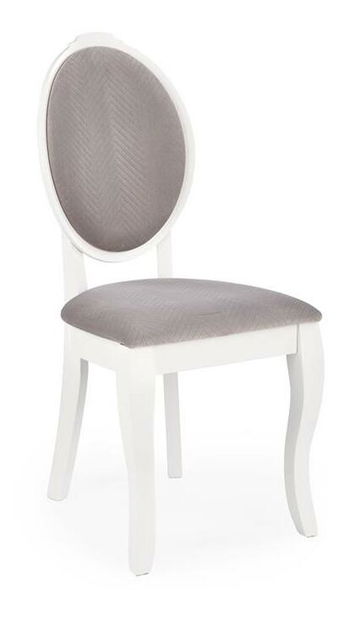 Blagovaonska stolica Velly (bijela + siva)