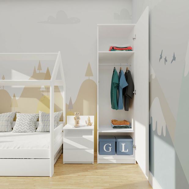 Ruhásszekrény Musecalo 2 (fehér)