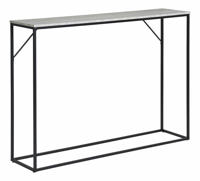 Konzolový stolík Vistalia 16 (čierna + prírodná)