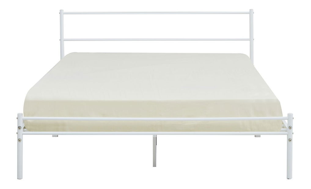 Manželská posteľ 160x200 cm Bengrio 0501 (biela) (bez matraca) *výpredaj