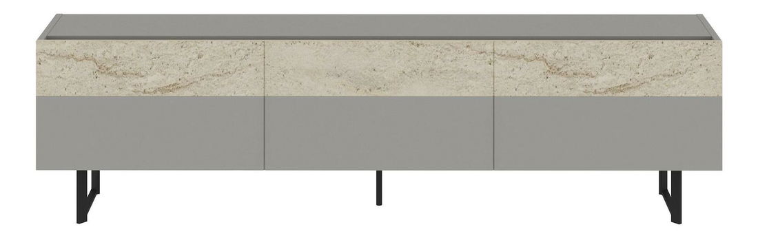 TV asztal/szekrény Sajn (szürke travertin)