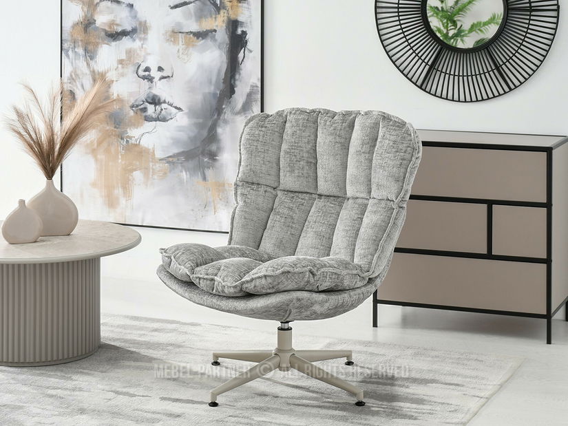 Fotelja Jaspier (siva + krem)