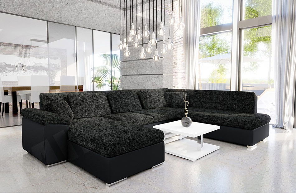 Kutna garnitura Talia (tamnozelena + tamnosiva)