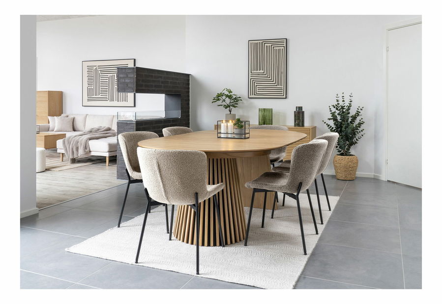 Jedálenský set Oramona 1 (dub + béžová)