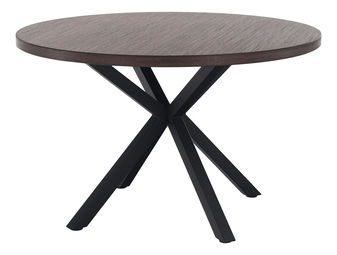 Jedálenský stôl Marica (tmavohnedá + čierna)