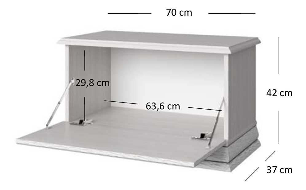 Cipőtároló Terina (woodline krém)