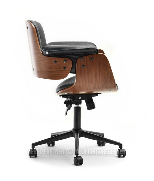 Stolička Duckie (orech tmavý + čierna)