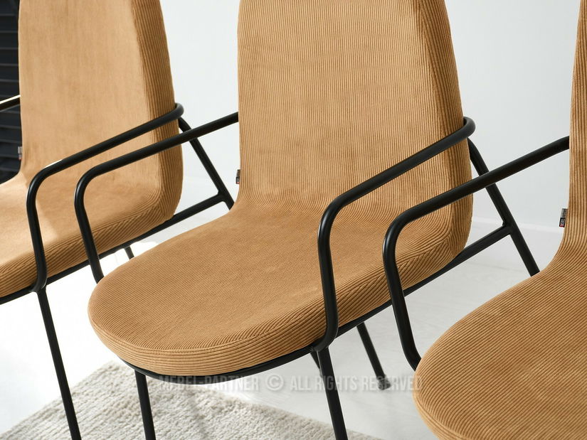 Stolička Ulrika (piesková + čierna)