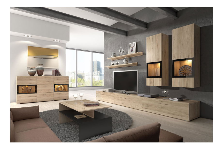 Nappali bútorsor Barly Típus 10 (világos san remo tölgy)