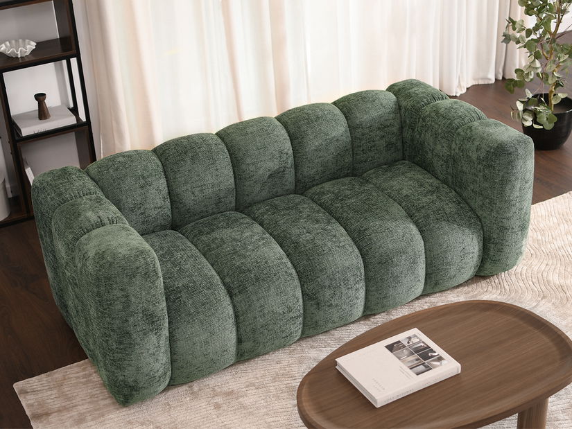 Pohovka dvojsedačka Ocupan (čierna)