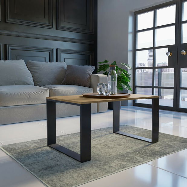 Măsuță de cafea Maduro 1 (stejar artisan + negru)