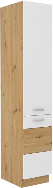 Horná kuchynská skrinka Arryn 40 DK-210 2F (korpus: dub artisan / front: lesk biely)