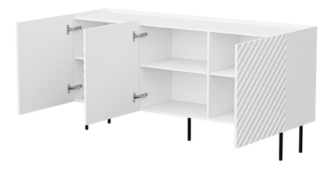 Set mobilier living Grotzi I (Alb + Negru) 