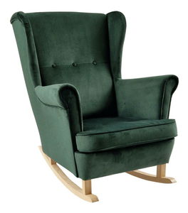 Hojdacie kreslo ušiak Trasmitirle (zelená + buk) 