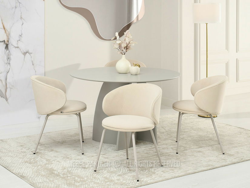 Scaun sufragerie Carbono (crem + gri)