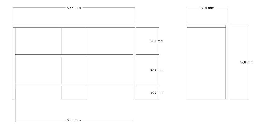 Cipőtároló Vubumo (antracit)