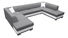 U alakú kanapé Darcia (szürke + fehér) (B)